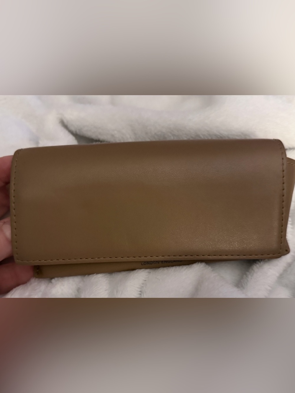 Burberry Brown Leather Eyeglass or sunglasses Case